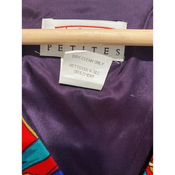 TALBOTS Petite Button Up Christmas Holiday Vest with ornaments design Medium - Picture 5 of 5